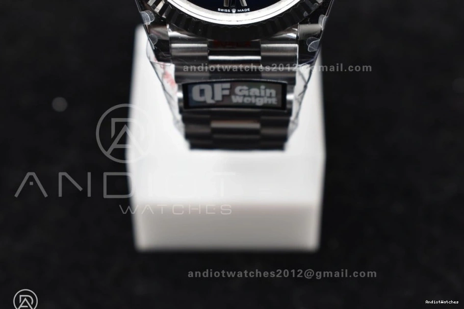 A2836 SS (Gain 40 Steel Black 724 on Edition Bracelet Blue Best Practical 904L Weight) DayDate V4 President Dial QF 1009